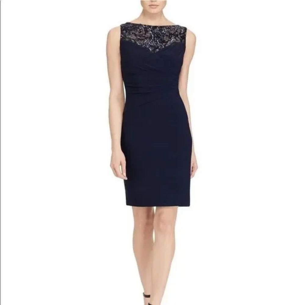 Ralph Lauren Sequined Cocktail Dress 20W